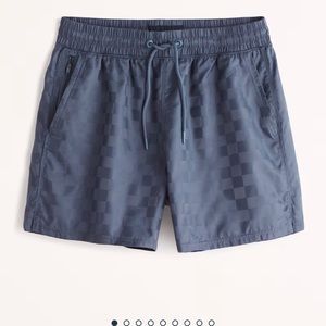 A&F 6 Inch Checkerboard Short - black